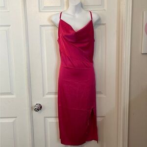 Elegant Pink Sleeveless Dress